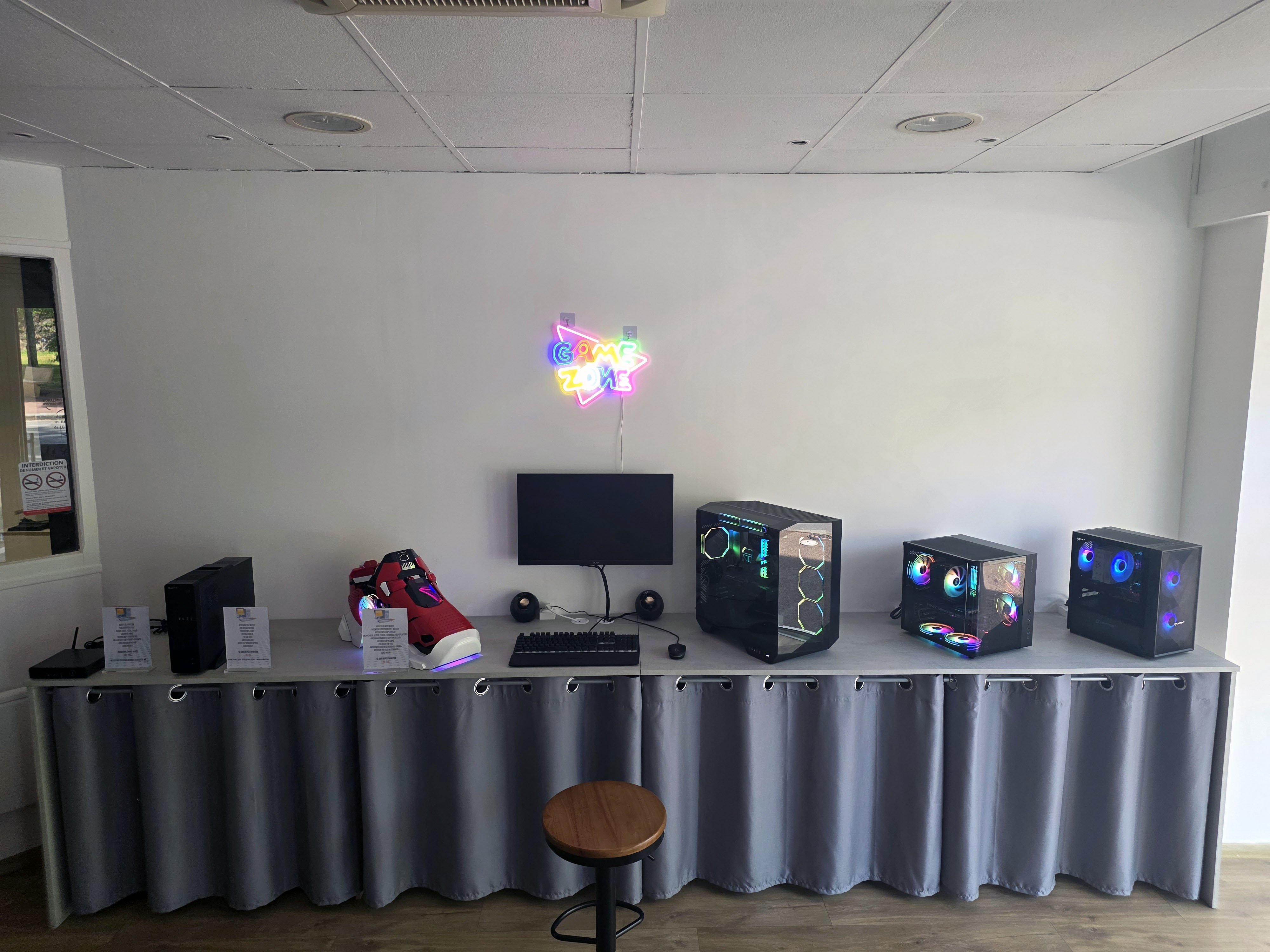Espace PC gaming du magasin