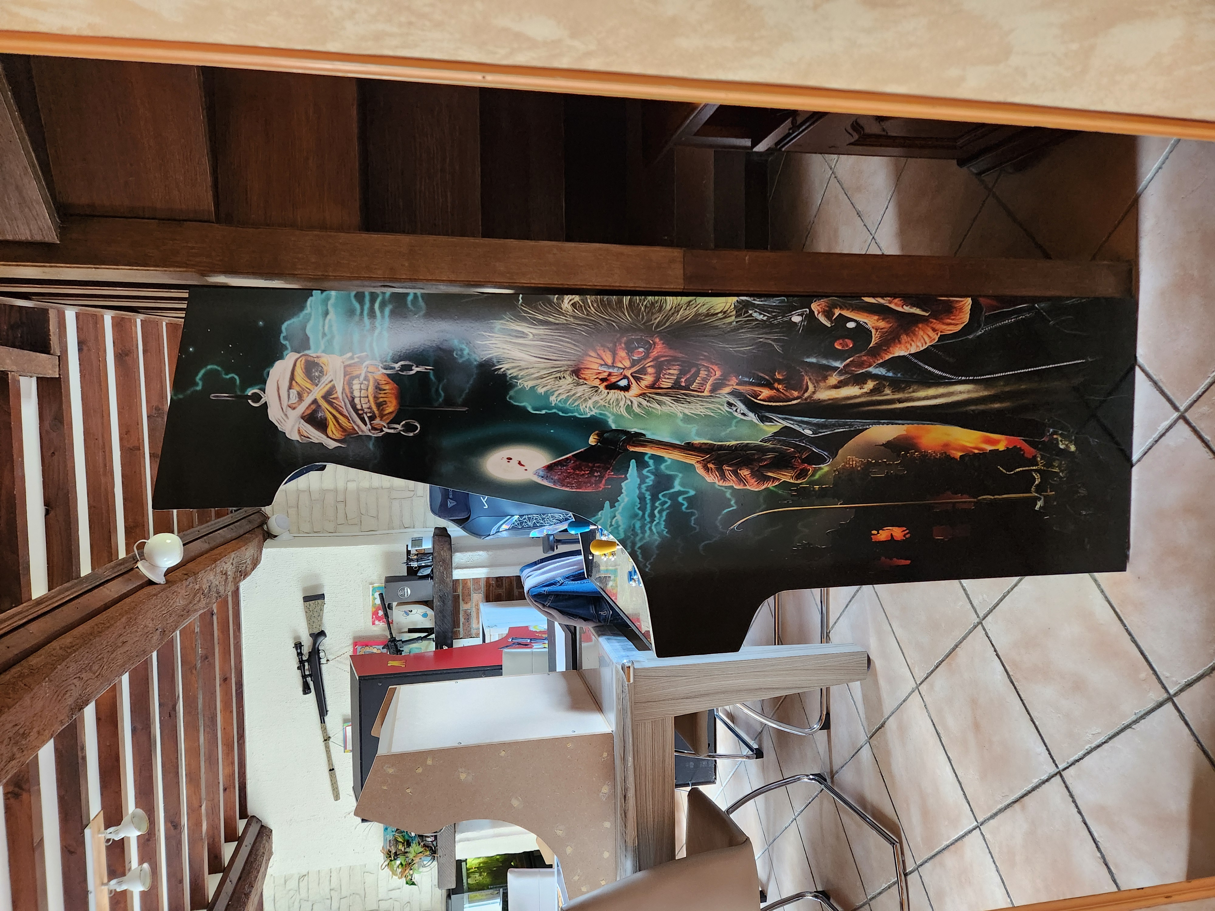 Realisation sur mesure  en cours de fabrication Iron Maiden